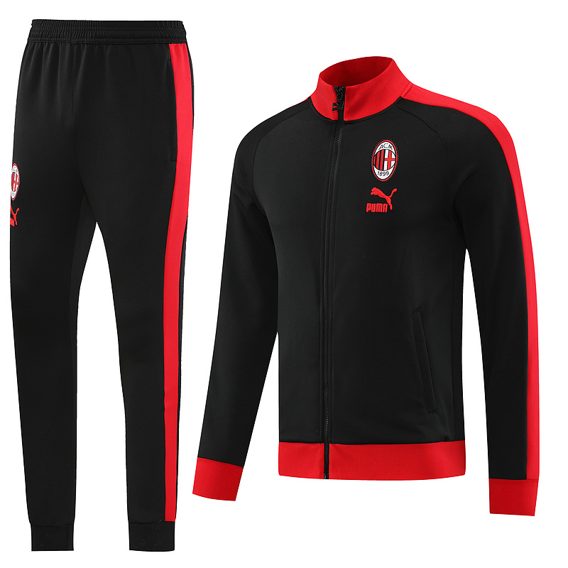 AAA Quality AC Milan 23/24 Tracksuit - Black/Red
